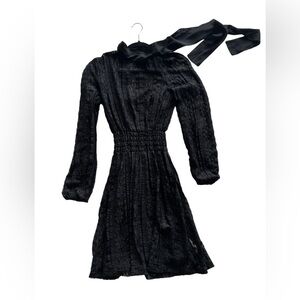 RED Valentino Floral Lace Long Sleeve Dress Size S